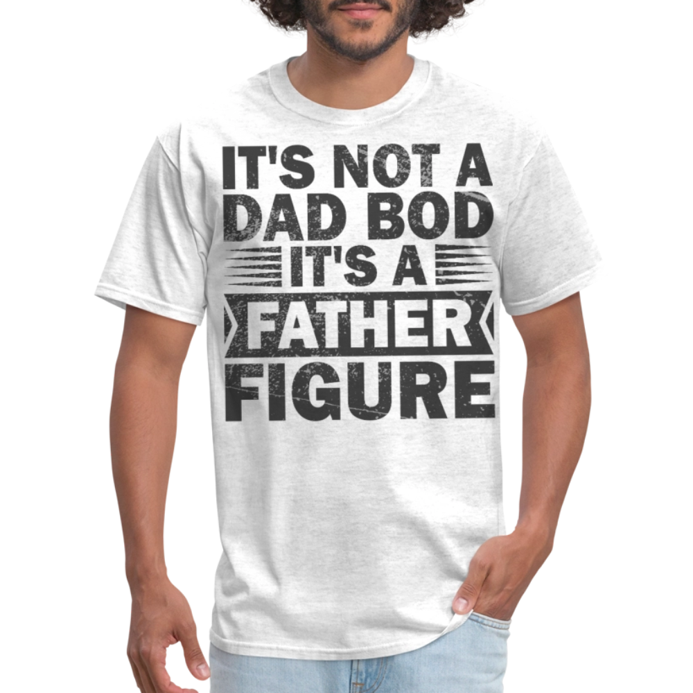 Funny Father Figure Tee Dad Bod T-shirt - light heather gray