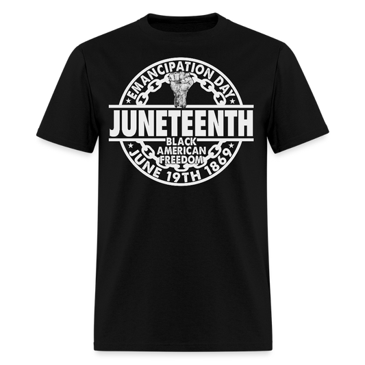 Black American Freedom June 19th 1865 History T-Shirt - black