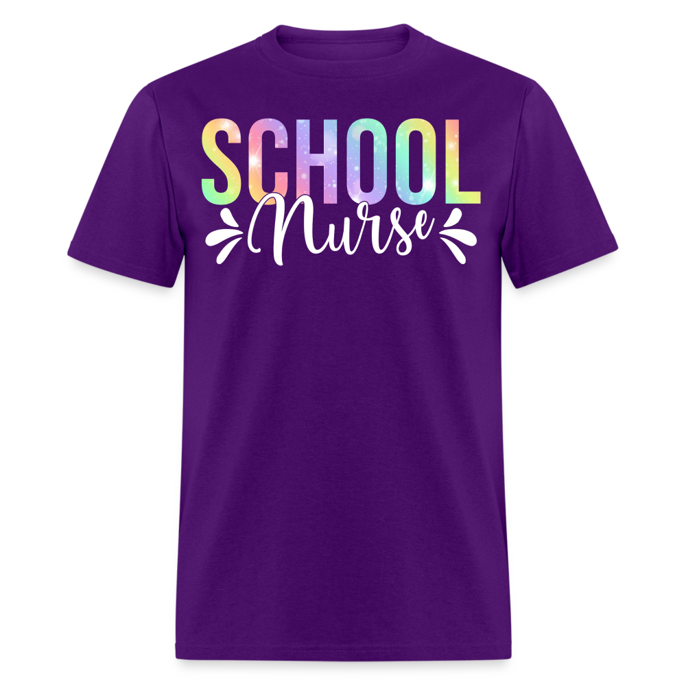 School Nurse Appreciation Gifts Back to School T-shirt - purple