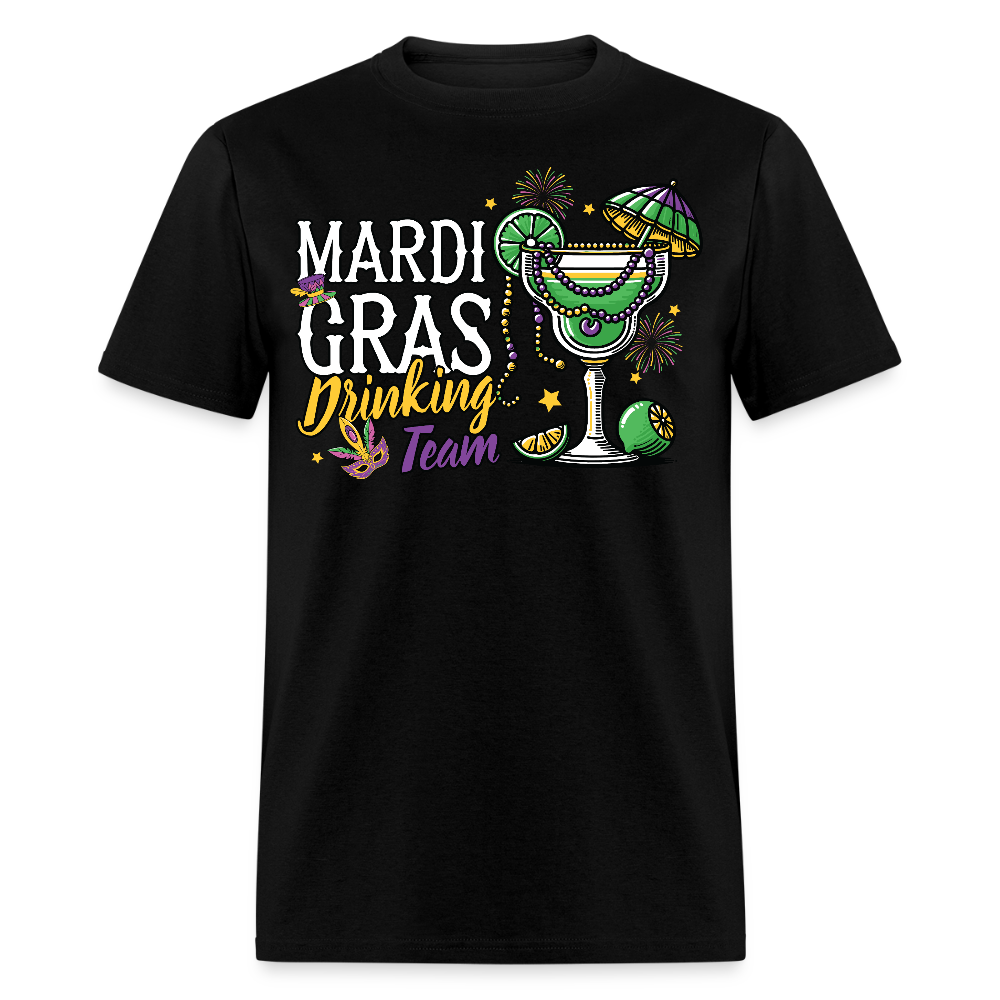 Best Mardi Gras Gifts For Drinkers Mardi Gras Drinking Team T-shirt - black