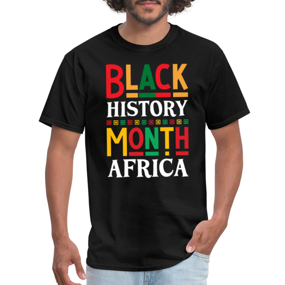 African Pride Black History Month T-shirt For Men and Women - black