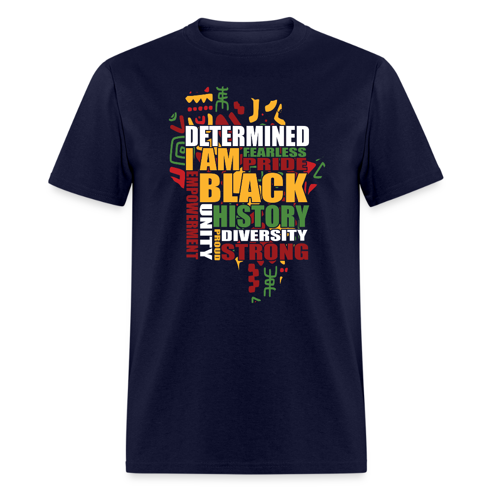 Black Empowerment Shirt For Men and Women Black Pride Graphic T-shirt - navy