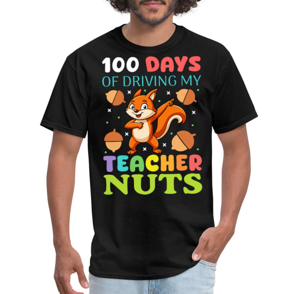 100 Days Of Driving My Teacher Crazy Shirt Funny School Teacher T-shirt - black