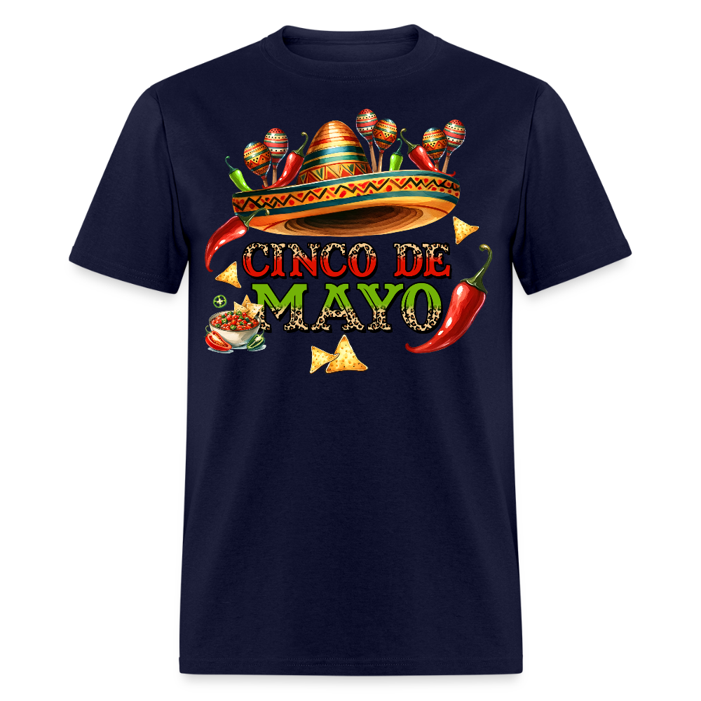 Cinco De Mayo Party Outfit For Men Mexican fiesta T-shirt - navy