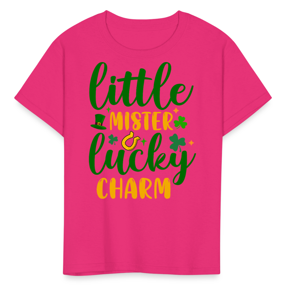 Little Mister Lucky Charm Kids T-shirt - fuchsia