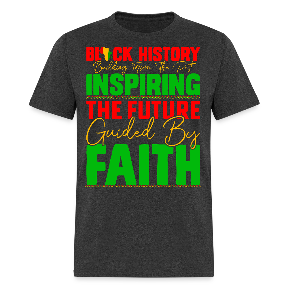 Black History Inspirational Tee Black Pride Empowering T-shirt - heather black