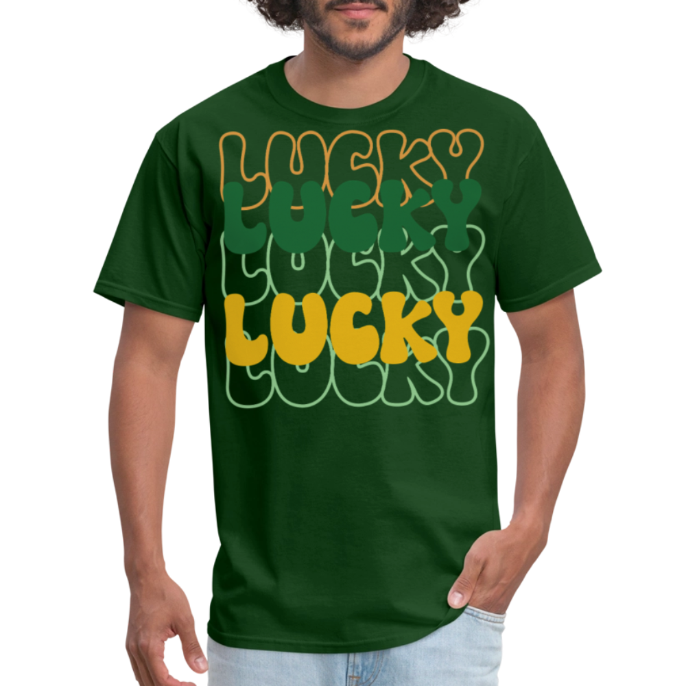 Fun and Stylish Irish Lucky Charm T-shirt - forest green