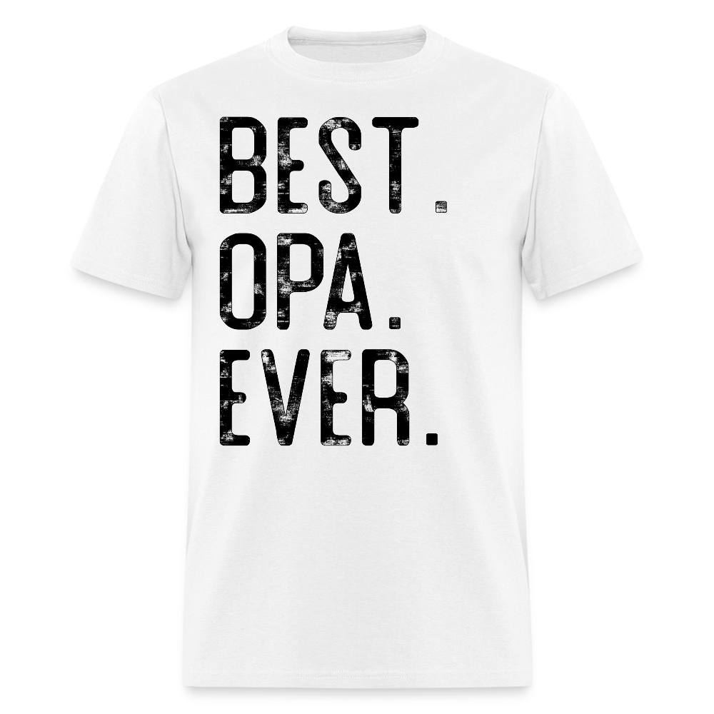 Best Opa Ever Tee For German Grandpa T-shirt - white