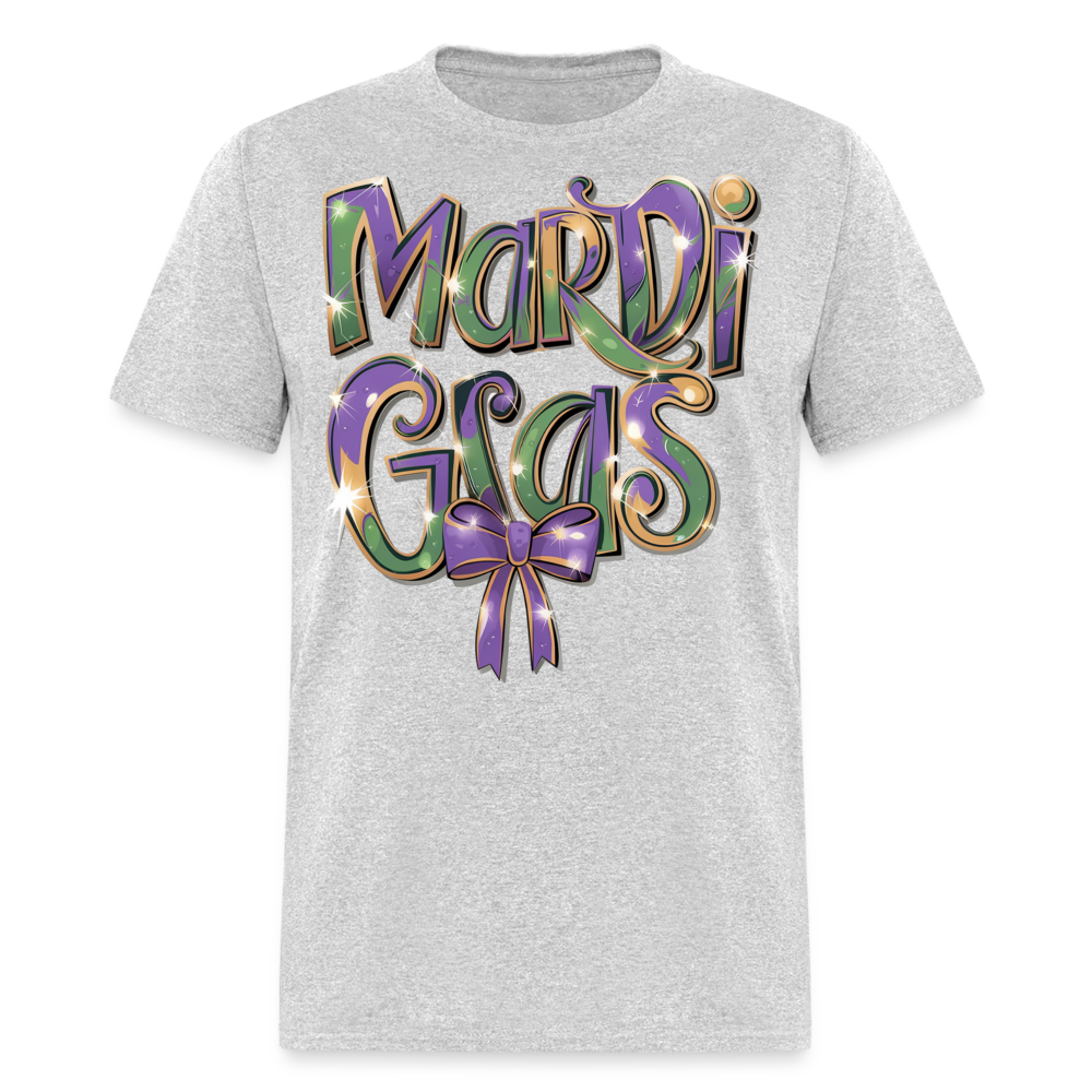 New Orleans Colorful Tee Mardi Gras Festival T-shirt - heather gray