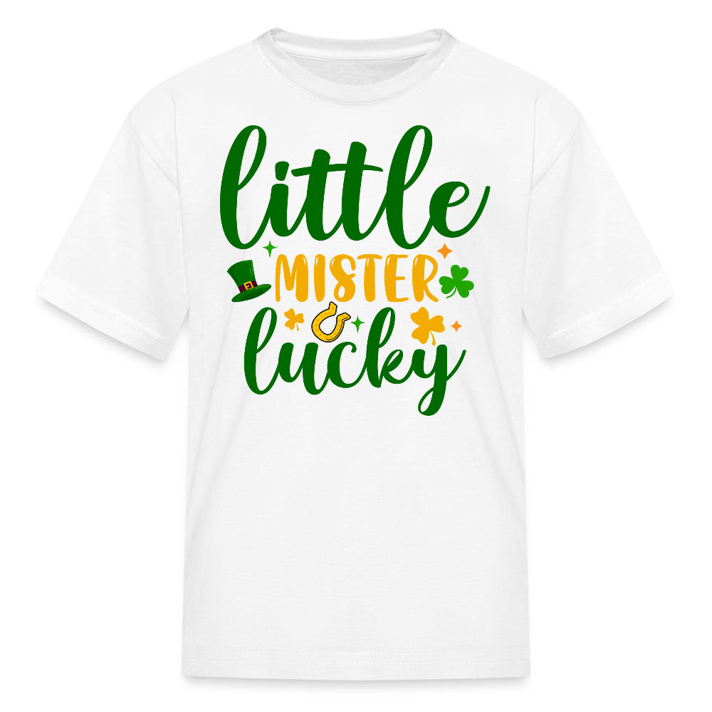 Little Mister Lucky St Patrick’s Day Kids T-shirt - white