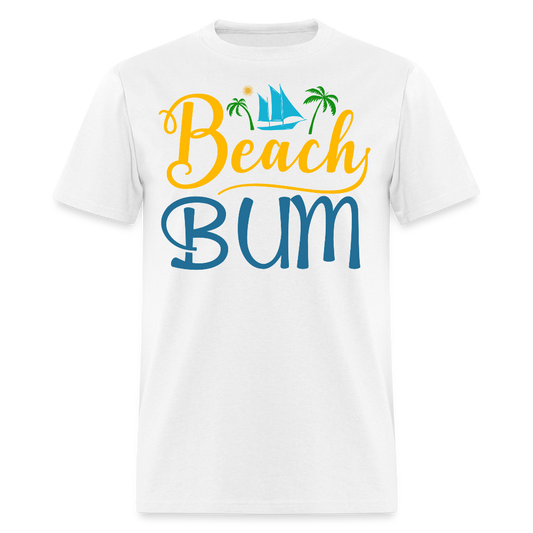 Funny Beach Bum Casual Tropical Vacation T-shirt - white