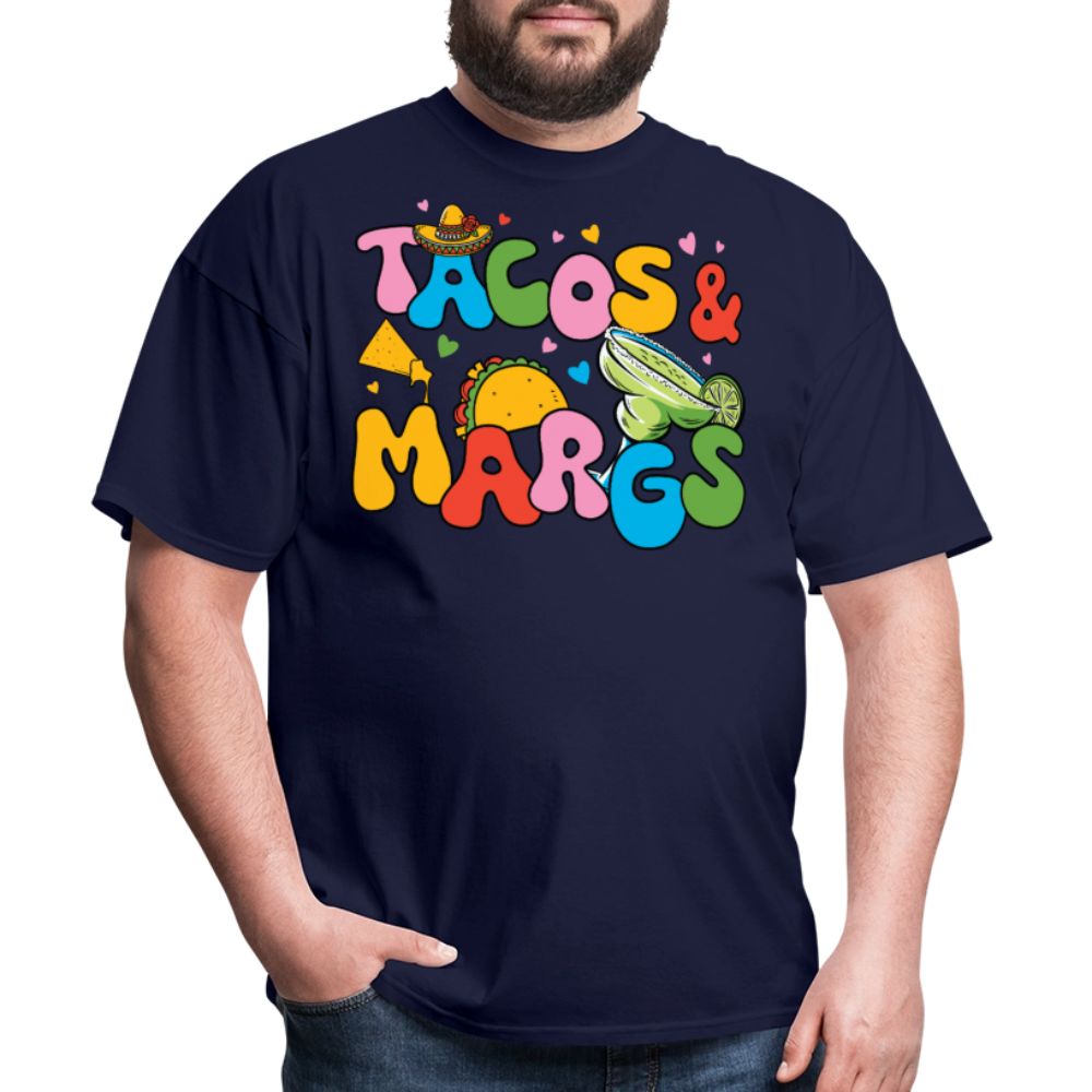 Funny Tacos And Margaritas Tee For Party Lovers T-shirt - navy