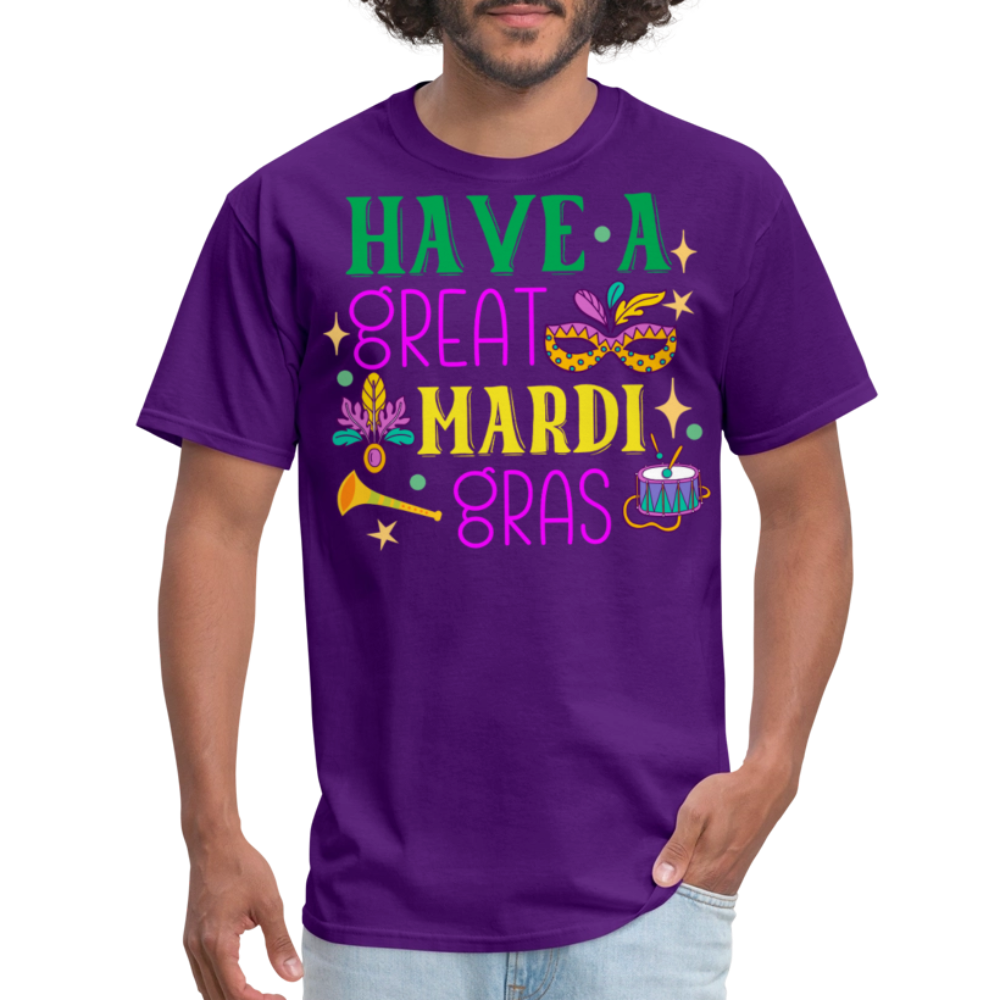 Louisiana Carnival Celebration Tee Have a great Mardi Gras T-shirt - purple