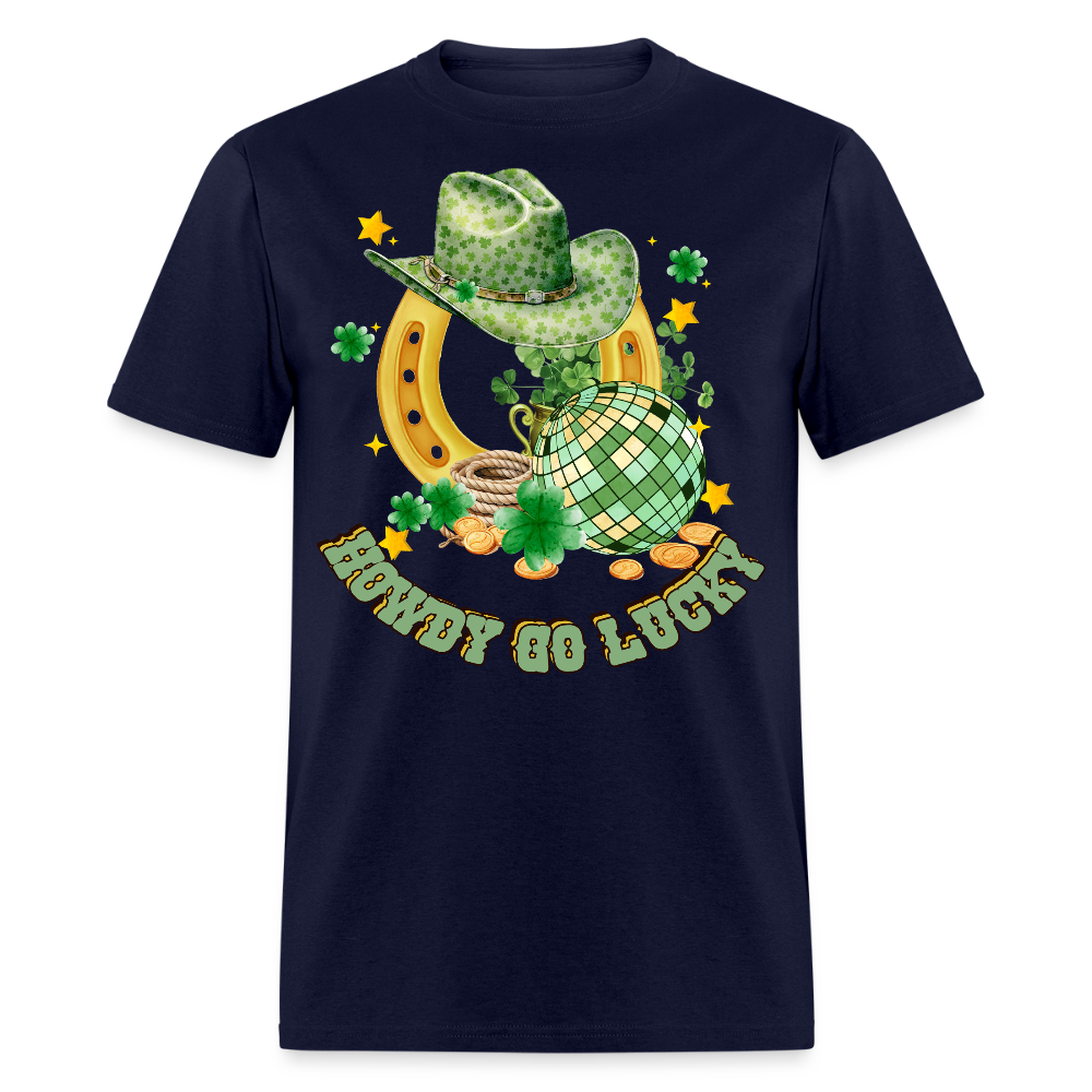 Howdy Go Lucky St Paddy’s Day T-shirt - navy