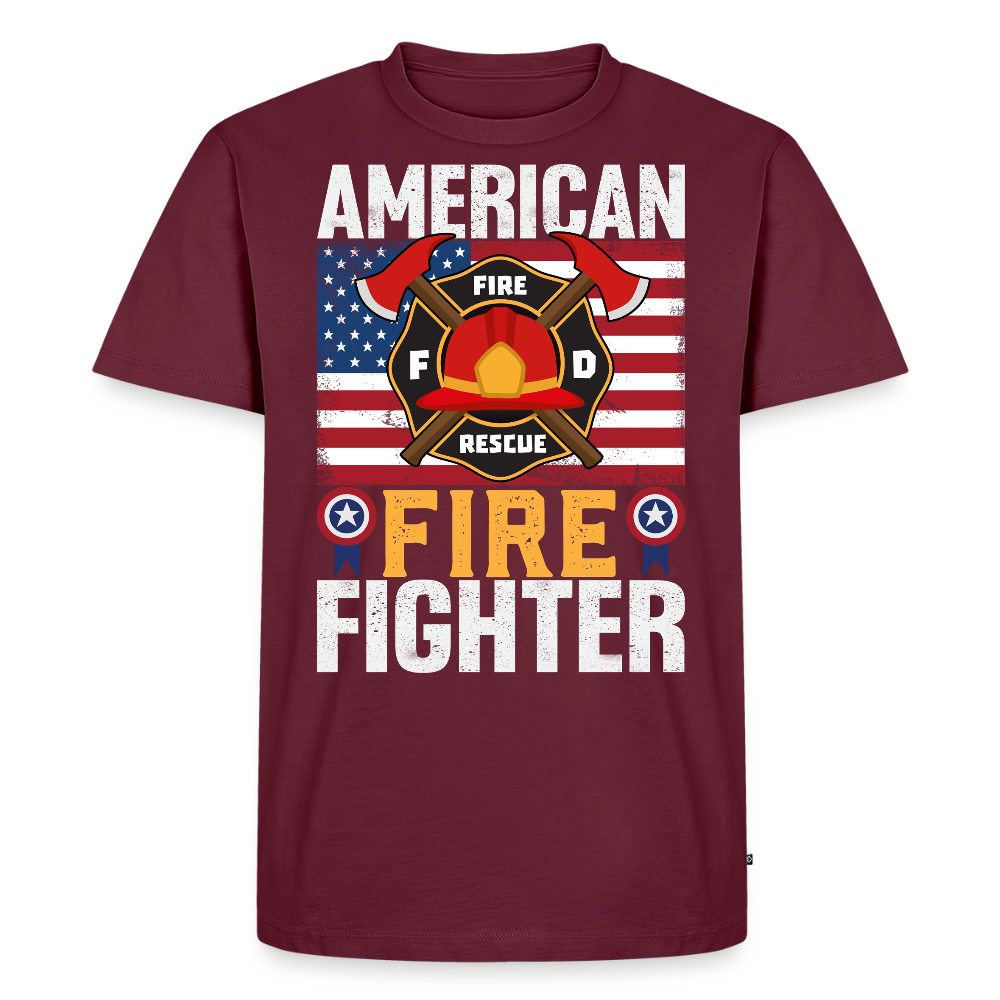 Fight What You Fear Firefighter Day Gift T-Shirt - burgundy