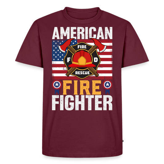 Fight What You Fear Firefighter Day Gift T-Shirt - burgundy