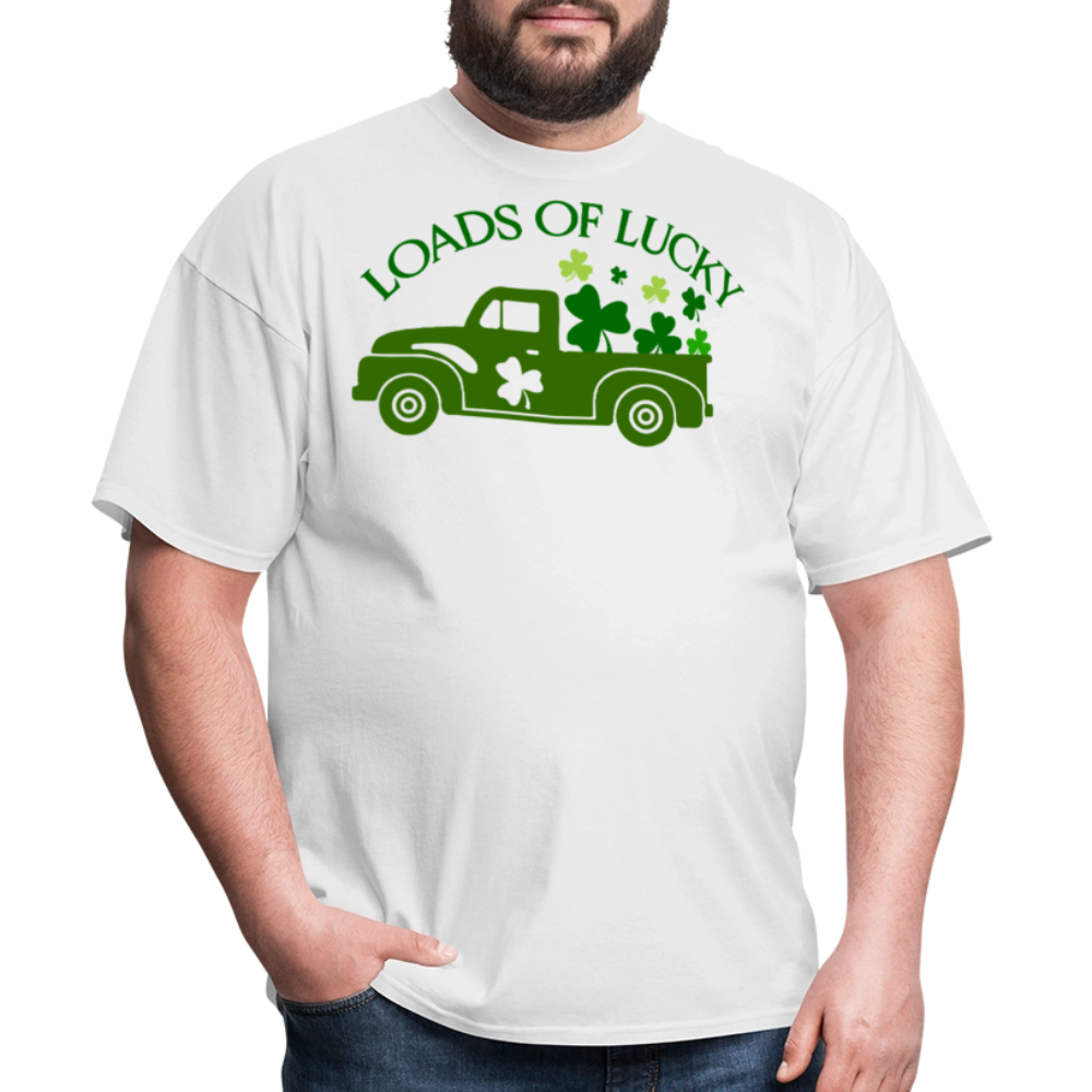 St Patrick’s Day Lucky Truck T-shirt - white