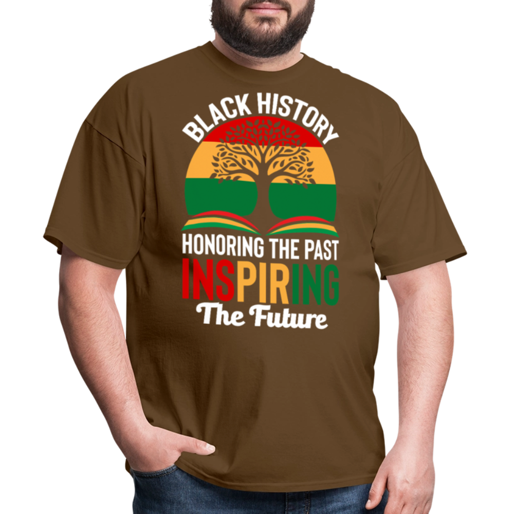 Honoring Black History Inspirational Unisex T-shirt - brown