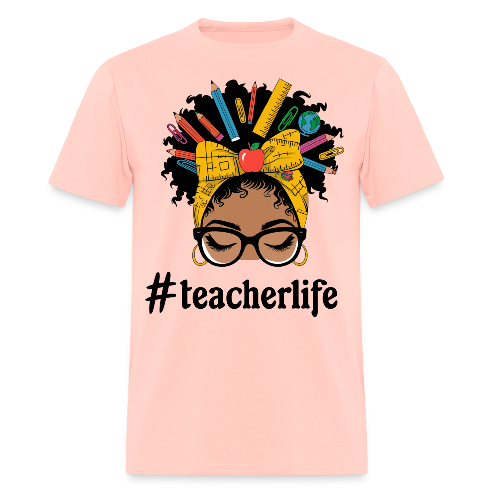 Funny Teacher Life Tee For Women Teacher Appreciation Gift T-shirt - blush pink 