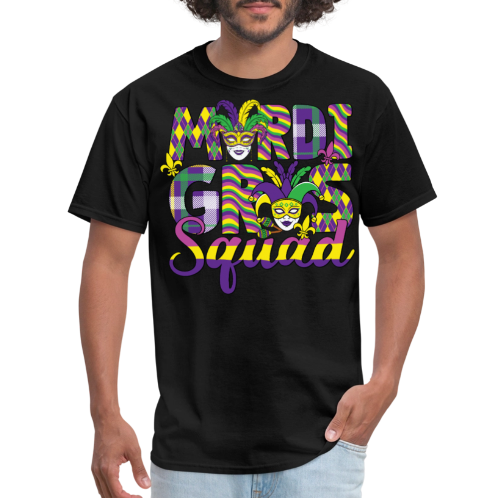 Funny And Festive Mardi Gras Party T-shirt - black