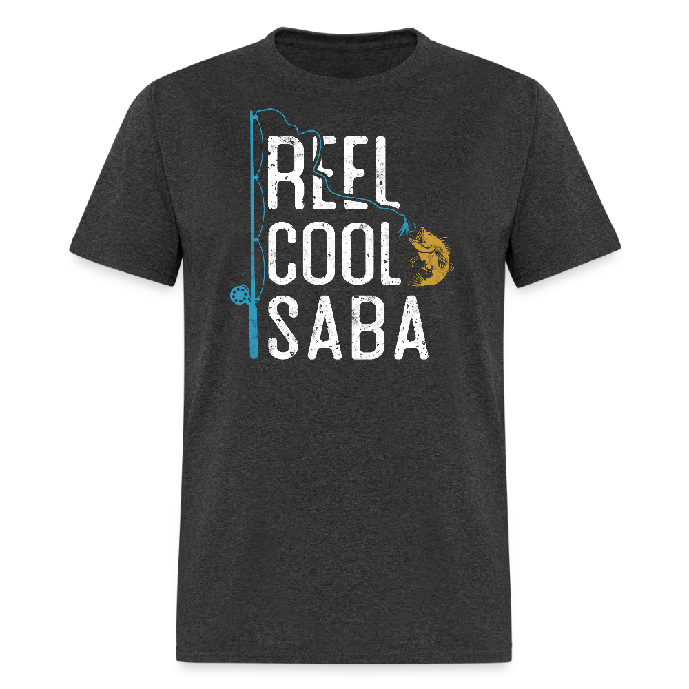Reel Cool Saba Father’s Day Fishing T-shirt - heather black