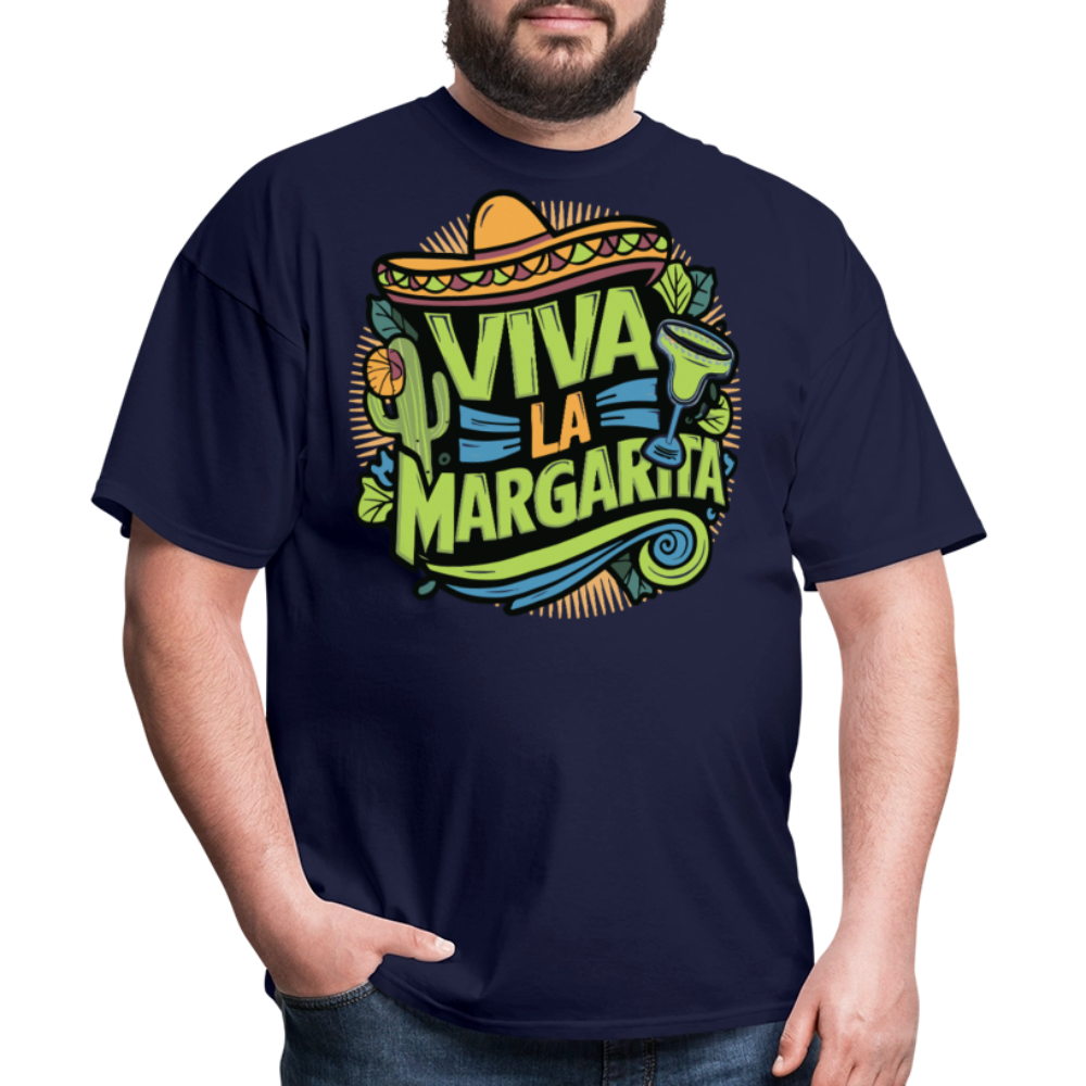 Viva La Margarita Graphic Tee For Cocktail Lovers T-shirt - navy