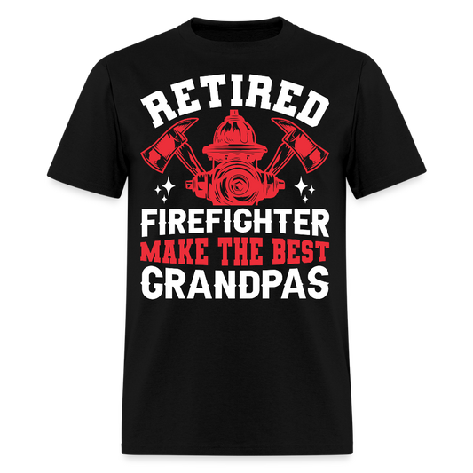 Retired Firefighter Make the Best Grandpas Men's T-Shirt - black