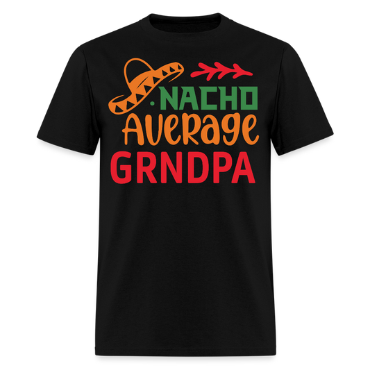 Mexican Grandpa Gifts Nacho Average Grandpa Funny T-shirt - black