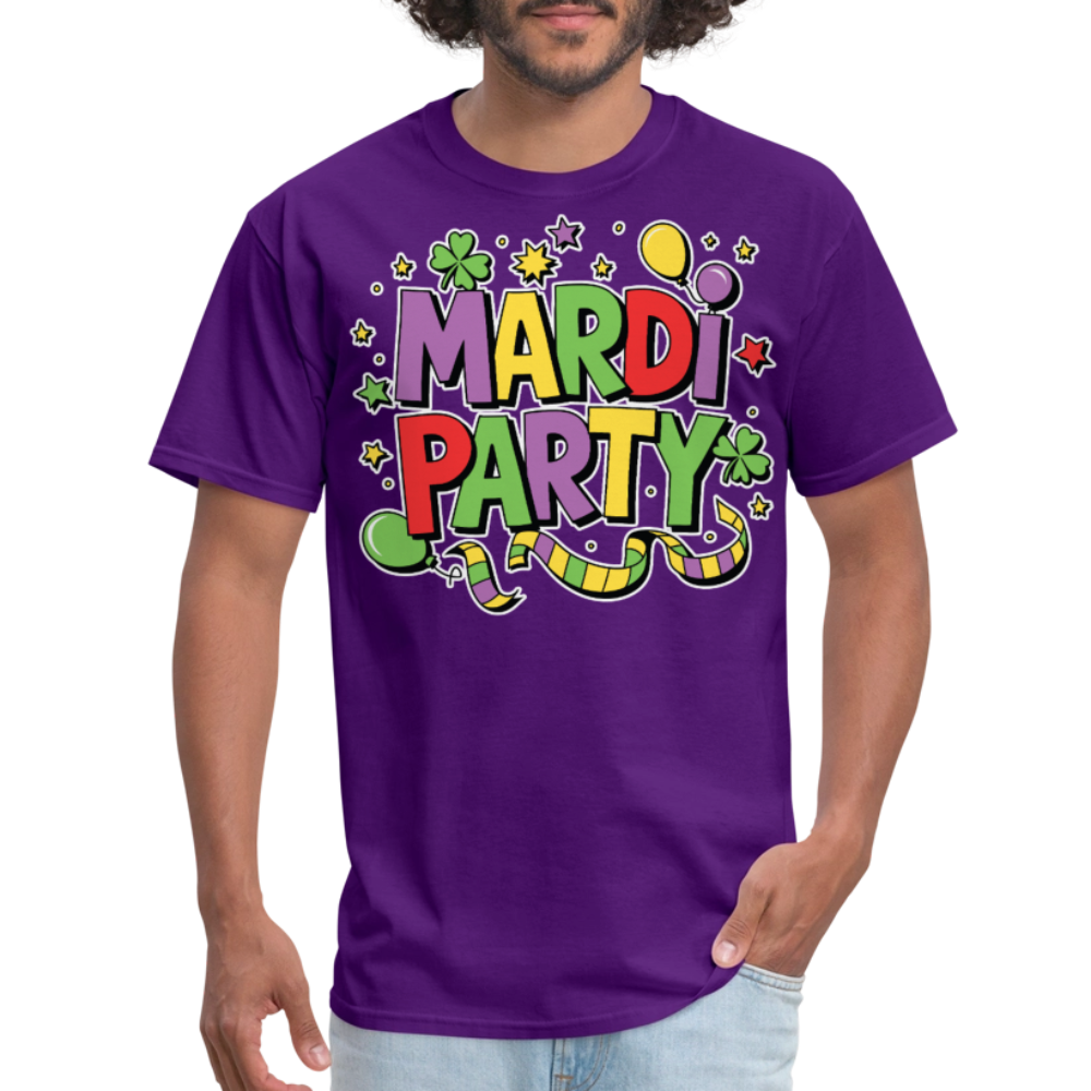 Mardi Gras Party Shirt For Men and Women New Orleans Festival T-shirt - purple