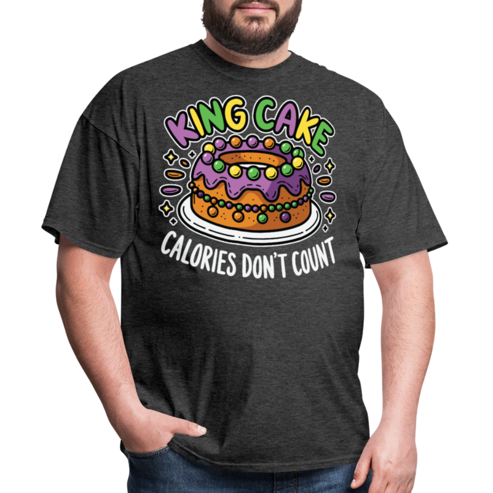 Carnival Season Tee Mardi Gras King Cake T-shirt - heather black