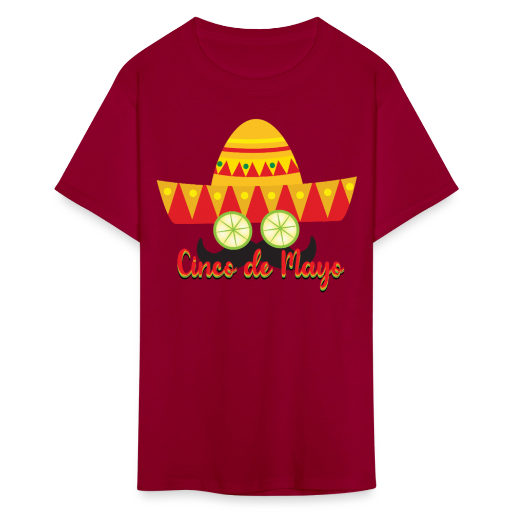 Mexican Fiesta themed Apparel For Cinco de Mayo T-shirt - dark red