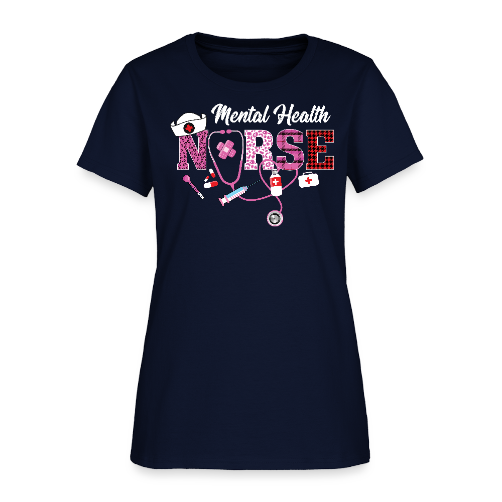 Mental Health Nurse Gift T-Shirt - navy