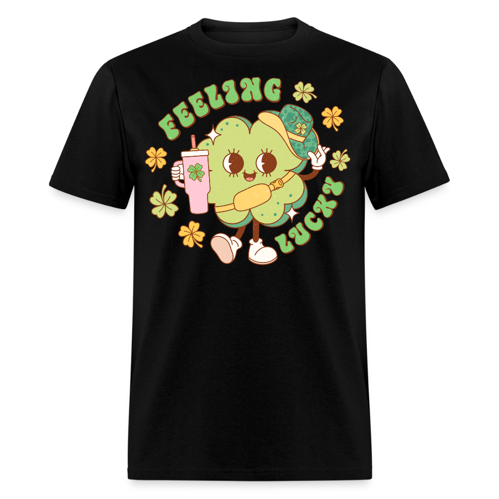 St Patrick’s Day Lucky Clover T-shirt - black