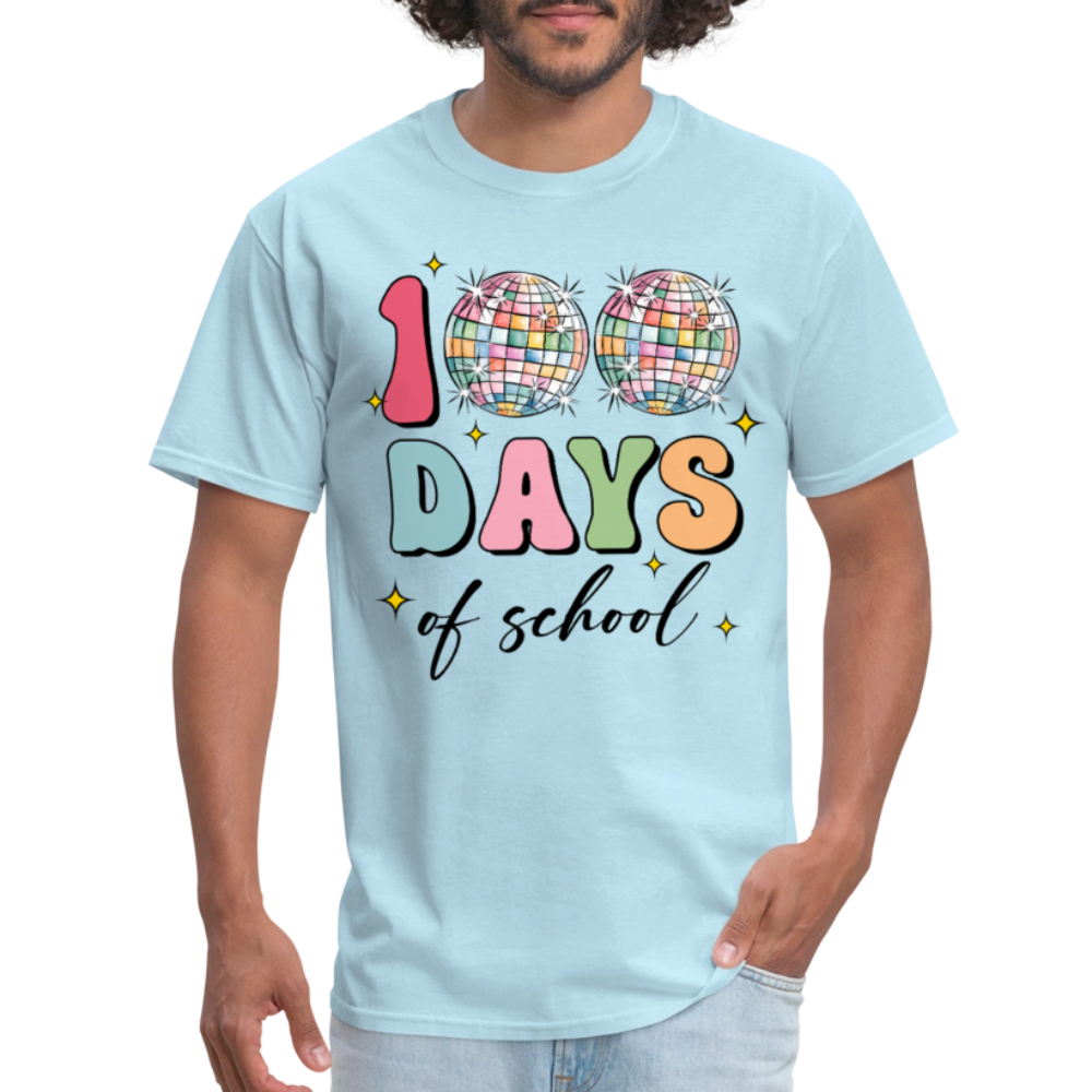 Colorful Teacher Appreciation Gifts Best 100Days Of School T-shirt - powder blue