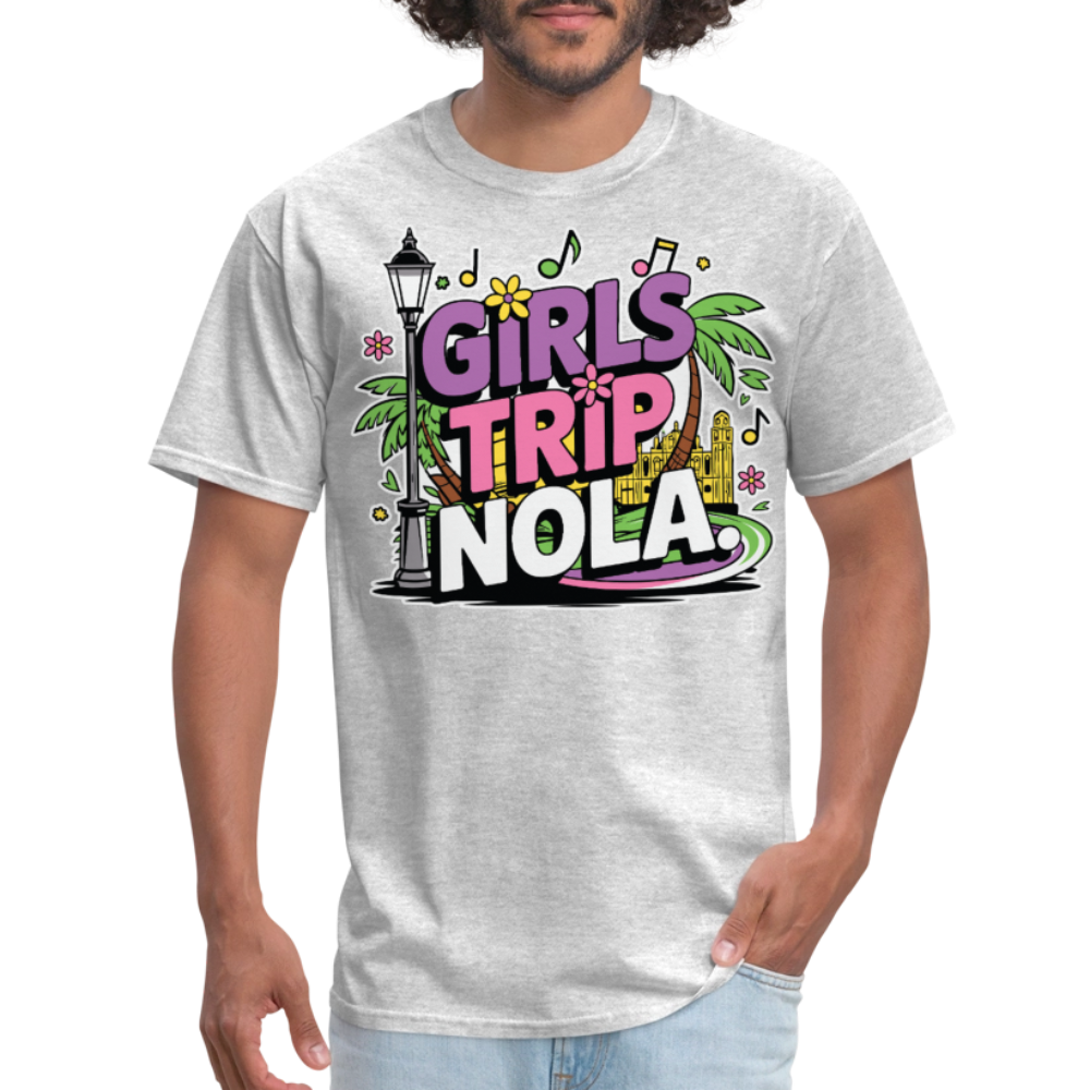 Bachelorette Party Shirt For NOLA Fun Mardi Gras Trip T-shirt - heather gray