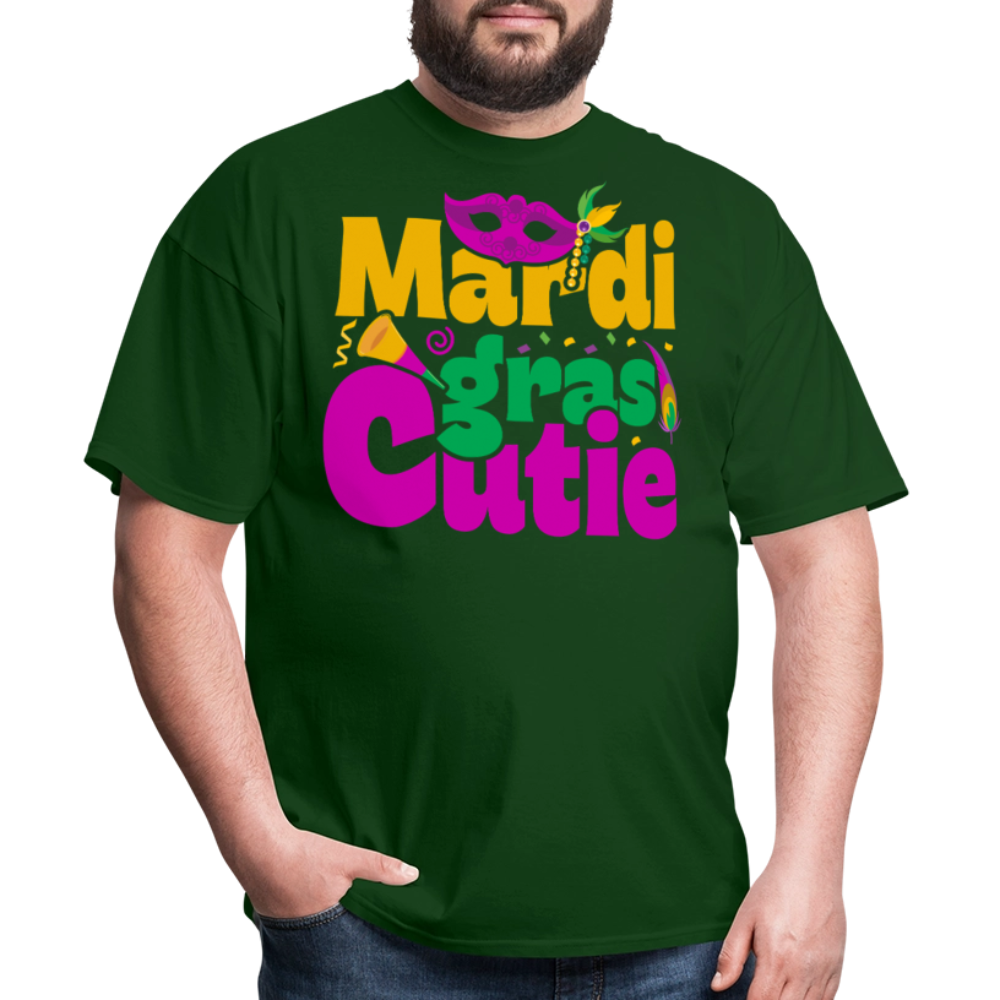 New Orleans Shirt Cute Mardi Gras Party T-shirt - forest green