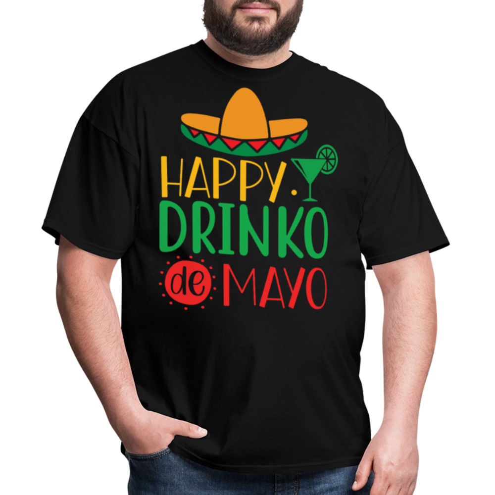 Funny Cinco de Mayo Tee For Parties Drinko de Mayo T-shirt - black