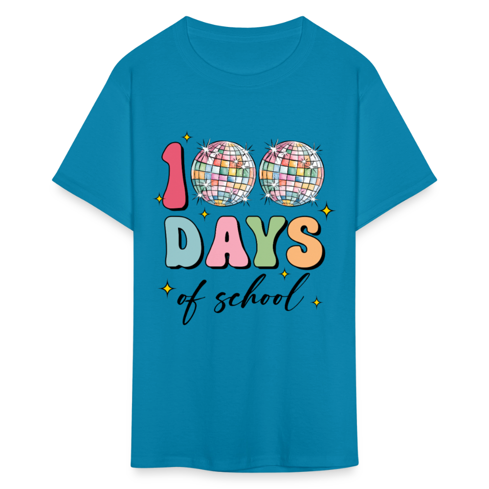 Colorful Teacher Appreciation Gifts Best 100Days Of School T-shirt - turquoise