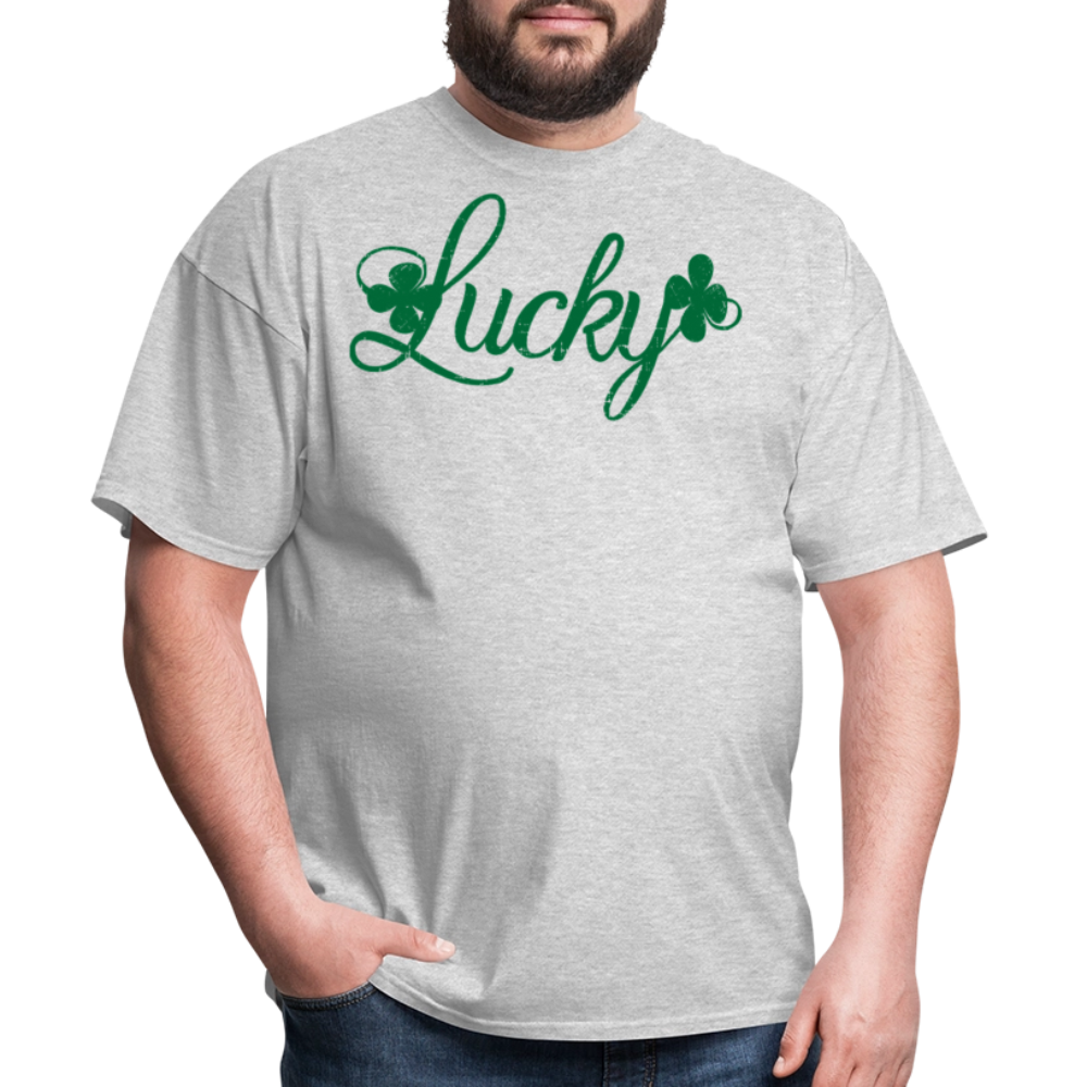 St Patrick’s Day Lucky Shamrock T-shirt - heather gray