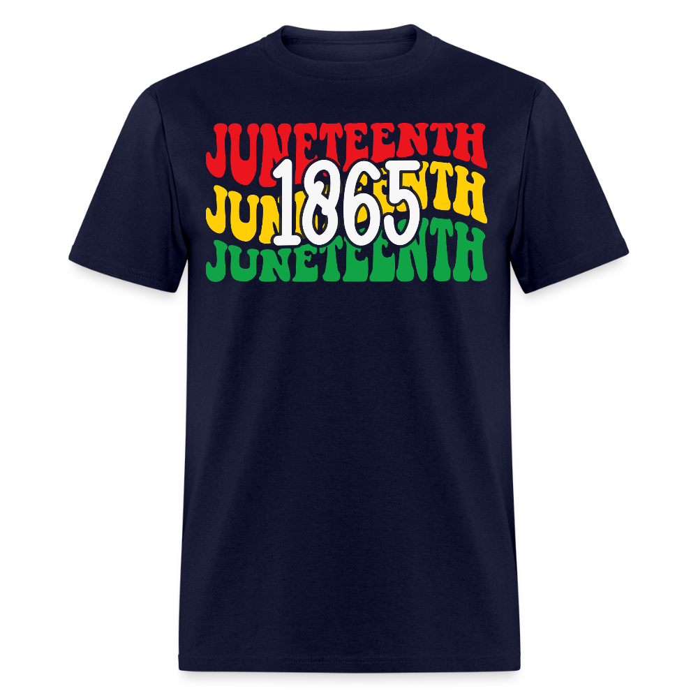 Juneteenth 1865 Black History Pride T-shirt - navy