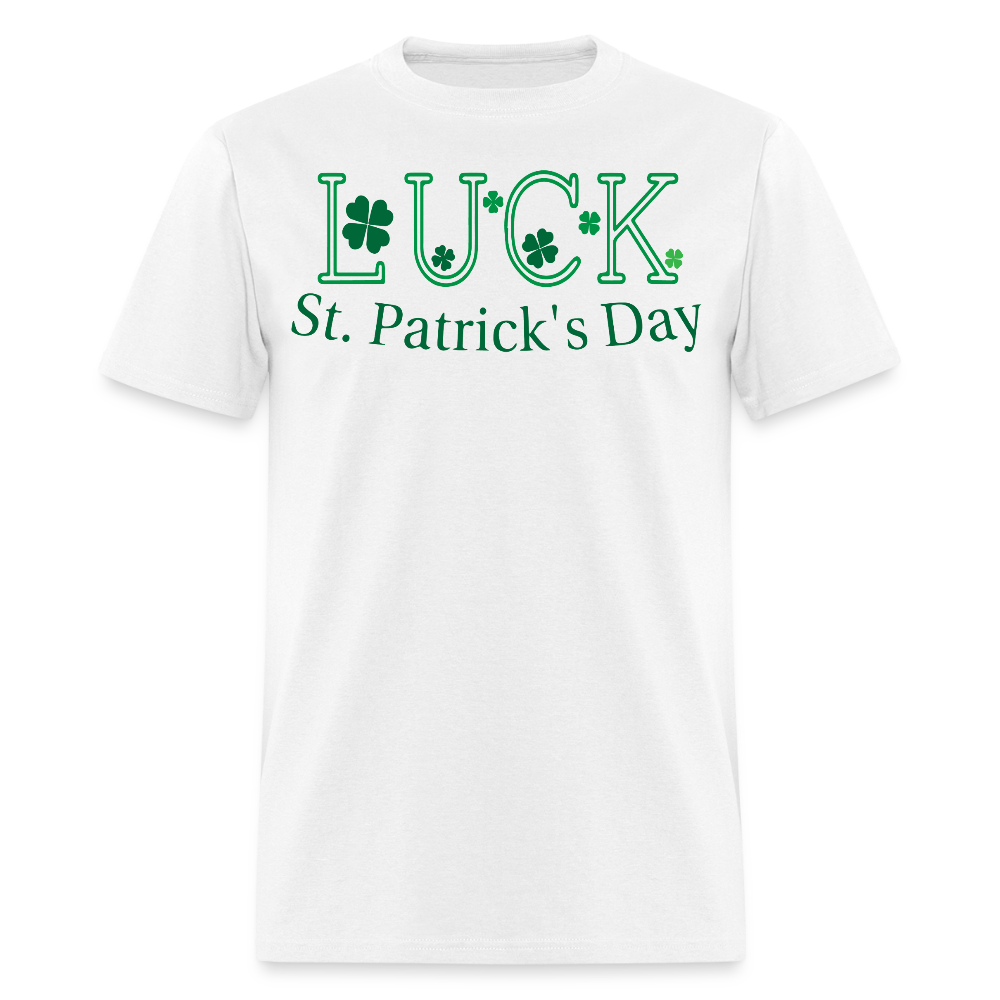 Irish Shamrock St Patrick’s Day Lucky T-shirt - white