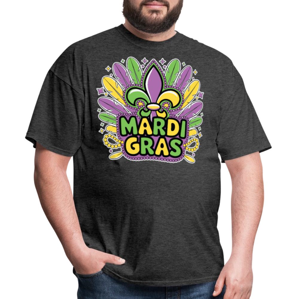 Festive Mardi Gras Clothing For Parties Best Mardi Gras T-shirt - heather black