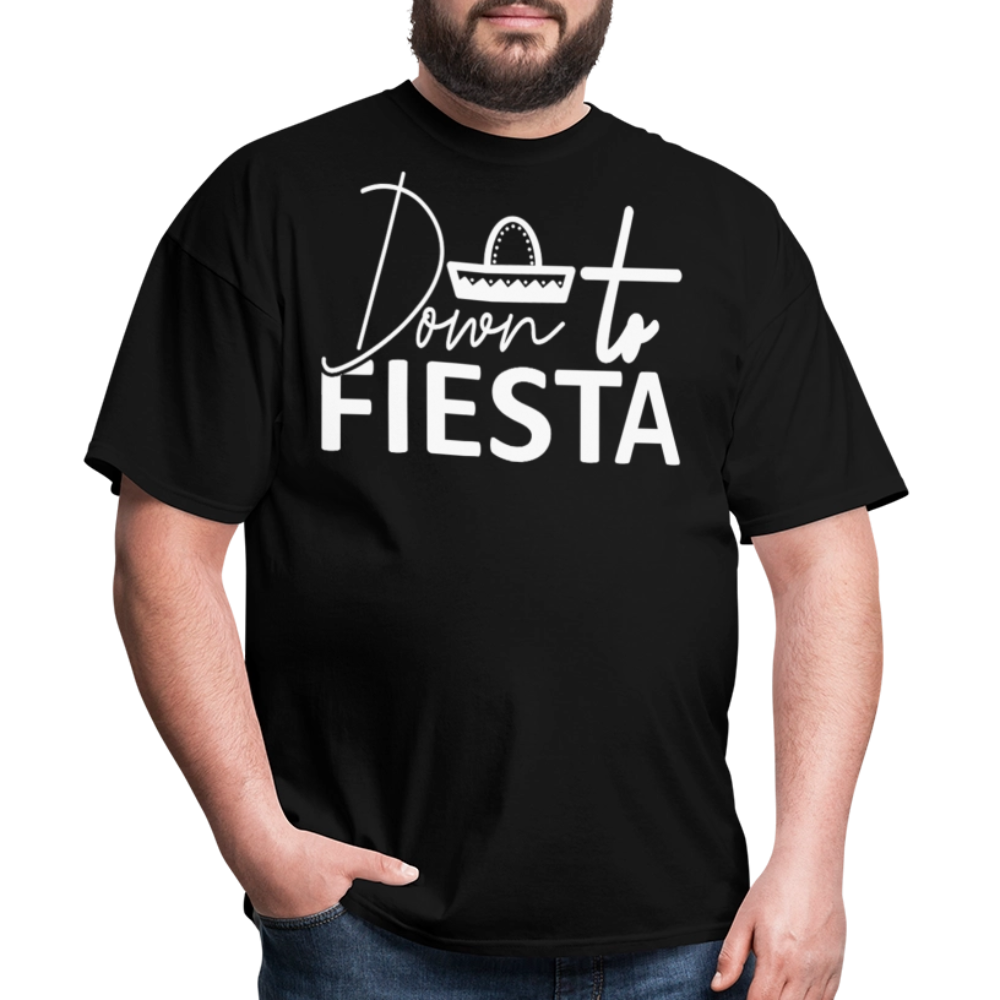 Down to Fiesta Party Shirt Funny Cinco de Mayo T-shirt - black