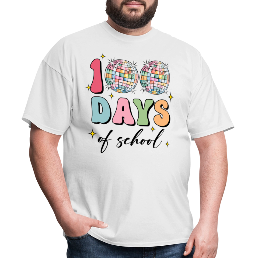 Colorful Teacher Appreciation Gifts Best 100Days Of School T-shirt - white