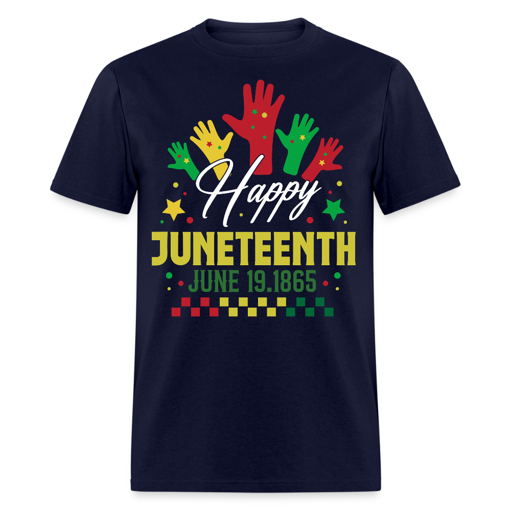 June 19 1865 Commemorative Juneteenth Celebration T-shirt - navy