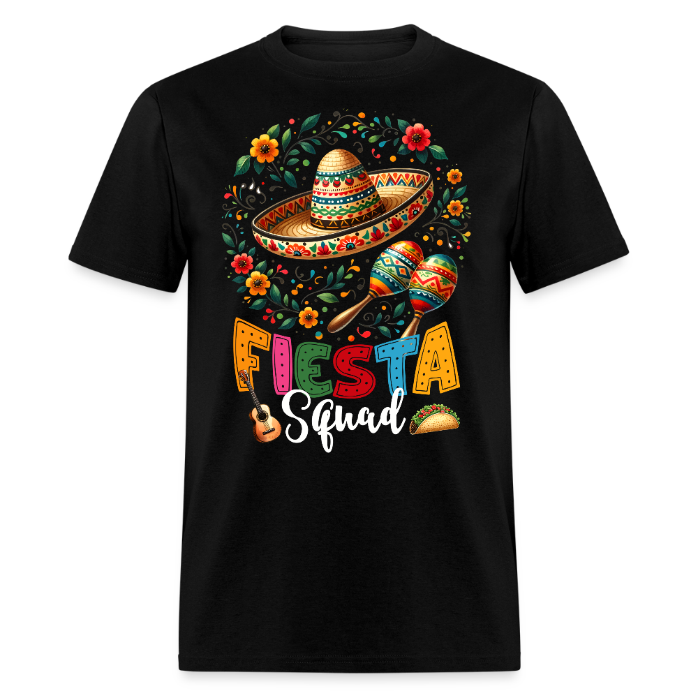 Fiesta Squad Matching Tee For Mexican Parties Cinco De Mayo T-shirt - black