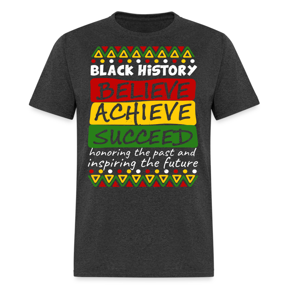 Black Culture Awareness Honoring The Past Inspiring The Future T-Shirt - heather black