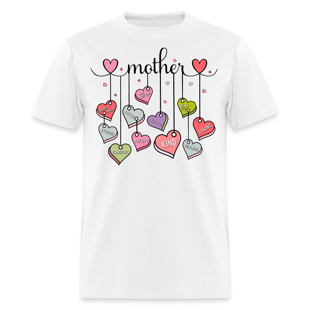 Mom Appreciation Tee Mother's Day Heart T-shirt - white