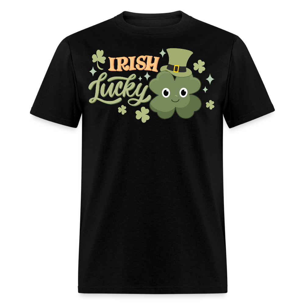 St Patrick’s Day Lucky Clover Irish Shamrock T-shirt - black