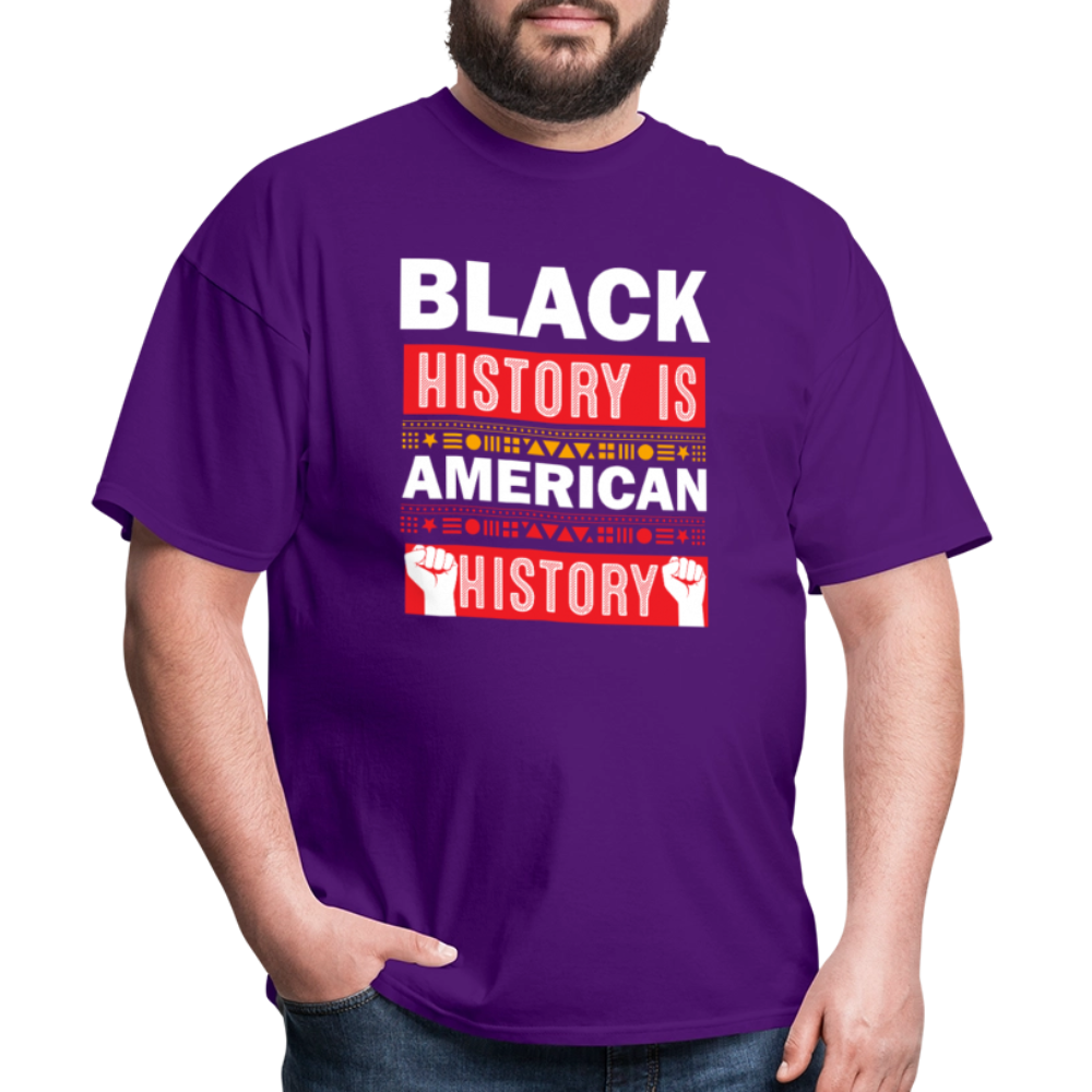 Black History Is American History Tee Unisex Black History Graphic T-shirt - purple